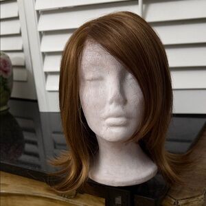 JON RENAU #4 Silky lace front monofilament light brown synthetic wig